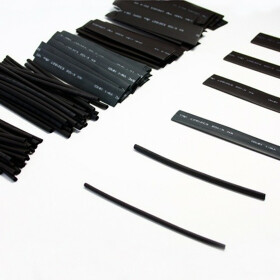 Schrumpfschlauch-Set schwarz 2mm - 20mm Durchmesser 111 teilig 10cm lang