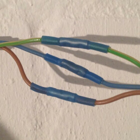 Stoßverbinder blau 1,5mm²-2,5mm² Schrumpfverbinder Kabelverbinder