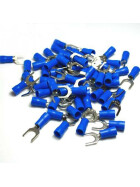 Gabelkabelschuhe / Kabelschuhe M6 blau 1,5-2,5mm&sup2; - 10er-Pack