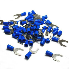 Gabelkabelschuhe / Kabelschuhe M8 blau 1,5-2,5mm&sup2; -10er-Pack