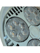 LED Strahler f&uuml;r Euroschiene 24W schwarz schwenkbar E27 warmwei&szlig; 2700K Stromschiene Schienenstrahler 90Ra Leuchte