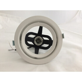 Einbaustrahler Schwenkbar in kardanischer Aufhängung, Weiß 16cm Durchmesser 14cm Lochdurchmesser für E27 PAR30 Leuchtmittel