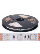 DEMODU® ECO 12V LED Streifen RGB mehrfarbig bunt 5m 60 SMD/m 5050 IP20 dimmbar