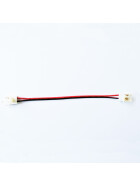 10mm LED Streifen Verbinder einfarbig rot schwarz max. 5A 15cm Kabel dazwischen