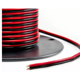 Kabel Zweiadrig Litze 0,14m² Rot Schwarz