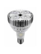 PAR30 35Watt LED Leuchtmittel E27 aktivgekühlt mit grauem Gehäuse 2700K 30° RA>90