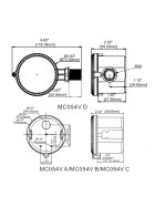 Merrytek MC054V RC A Sensor Bewegungsmelder für Hallenstrahler, Panele, Fluter 100-277V bis 15m Höhe