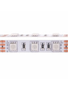 DEMODU® PREMIUM IP65 12V LED Streifen RGB mehrfarbig bunt 5m 60 SMD/m 5050 dimmbar