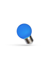 LED BALL G45 E-27 230V 1W  BLUE PCV SPECTRUM
