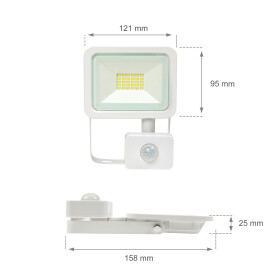 NOCTIS LUX 2 SMD 230V 20W IP44 CW WHITE WITH SENSOR