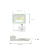 NOCTIS LUX 2 SMD 230V 20W IP44 NW WHITE WITH SENSOR
