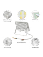 NOCTIS LUX 2 SMD 230V 20W IP65 CW WHITE