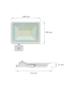 NOCTIS LUX 2 SMD 230V 50W IP44 CW WHITE WITH SENSOR