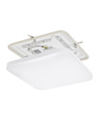 NYMPHEA 2 TOP LED 230V 18W IP44 IK10 NW SQUARE