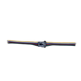 RGBCCT Steck-Verbinder 6-polig zum l&ouml;ten je 10cm Kabel