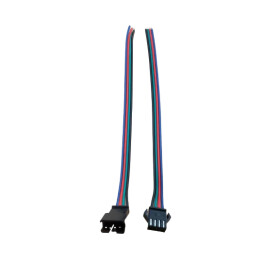 RGB Steck-Verbinder 4-polig zum löten je 15cm Kabel