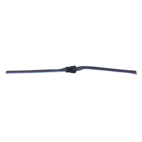 RGBW Steck-Verbinder 5-polig zum l&ouml;ten je 15cm Kabel