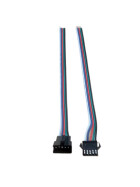 RGBW Steck-Verbinder 5-polig zum löten je 15cm Kabel