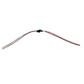 Streifen einfarbig Steck-Verbinder 2-polig zum löten je 15cm Kabel