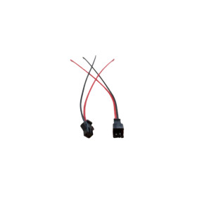 Streifen einfarbig Steck-Verbinder 2-polig zum l&ouml;ten je 15cm Kabel
