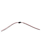 Streifen einfarbig Steck-Verbinder 2-polig zum löten je 15cm Kabel