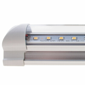 LED Lichtbandsystem T8-Stil steckbar, ultraleicht und schlank 150x3cm 5000K 30W 4500lm kaltweiß opal milchglas