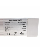 LED Lichtbandsystem T8-Stil steckbar, ultraleicht und schlank 150x3cm 6000K 24W 3600lm kaltweiß opal milchglas