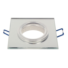 LED line® Einbaustrahler Glas eckig silber 90x15x5mm SLIM SMIRO