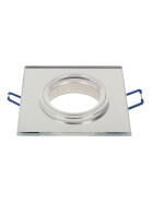 LED line® Einbaustrahler Glas eckig silber 90x15x5mm SLIM SMIRO