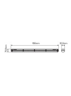 Lineare Leuchte TRI-PROOF LED line® RANGER 40W 4000K 140lm/W IP66 1-10V
