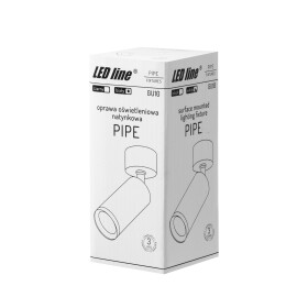 LED line® Aufbauleuchte GU10 weiß PIPE