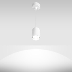 LED line® Pendelleuchte GU10 weiß PIPE