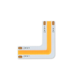 LED line® Stecker für LED COB-Streifen CLICK CONNECTOR eckig 2700K 10 mm 2 PIN Typ L 8W