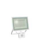 NOCTIS LUX 3 FLOODLIGHT 50W NW 230V IP44 180X215X53MM WHITE WITH PIR SENSOR