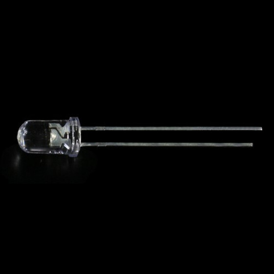 LED gr&uuml;n 5mm wasserklar inkl. Widerstand hell 20&deg; - 10er-Pack