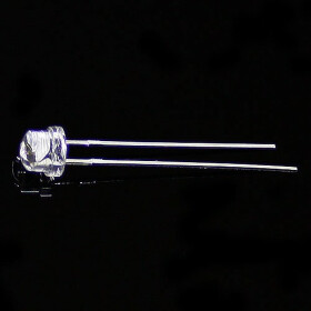LED 5mm tageslichtweiß weitwinkel 120° inkl. Widerstand