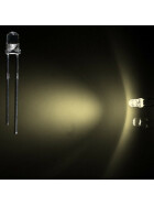 Blink-LED warmweiß 3mm wasserklar inkl. Widerstand hell 20° - 10er-Pack