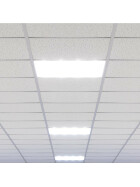 36W LED Panel 62cm neutralweiß Deckenpanel Rasterdecke Odenwalddecke silberner Rahmen