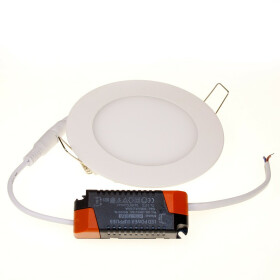 6W Spot Ultraslim LED Panel weiß Ø 12cm rund neutralweiß Einbaustrahler 4000K Einbauleuchte Deckenlampe Lampe