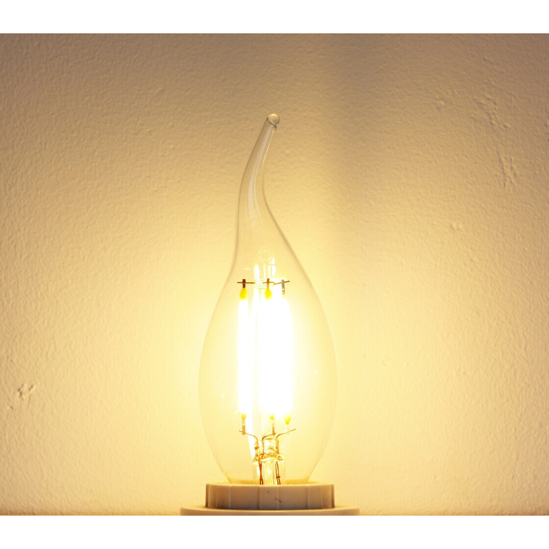 E14 LED Leuchtmittel Windstoß 4W Filament Lampe 3000K warmweiß wie 40, 4,01  € | Deckenstrahler