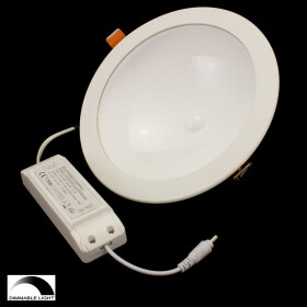 Dimmbare LED UFO indirekte Deckenlampe 24W wei&szlig;,...