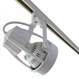 LED Strahler schwenkbar 35W weiß E27 warmweiß Stromschienenstrahler 3300K Euroschiene Leuchte Schienenstrahler