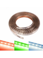 230V LED Streifen RGB Band Streifen Leiste IP44 Stripe dimmbar Lichtleiste Lichtschlauch Lichtkette