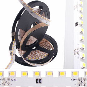 DEMODU® Premium 24V LED Sägezahn Weiß 5m Rolle 960 Lumen pro Meter IP20 335 SMD 120/m selbstklebend dimmbar