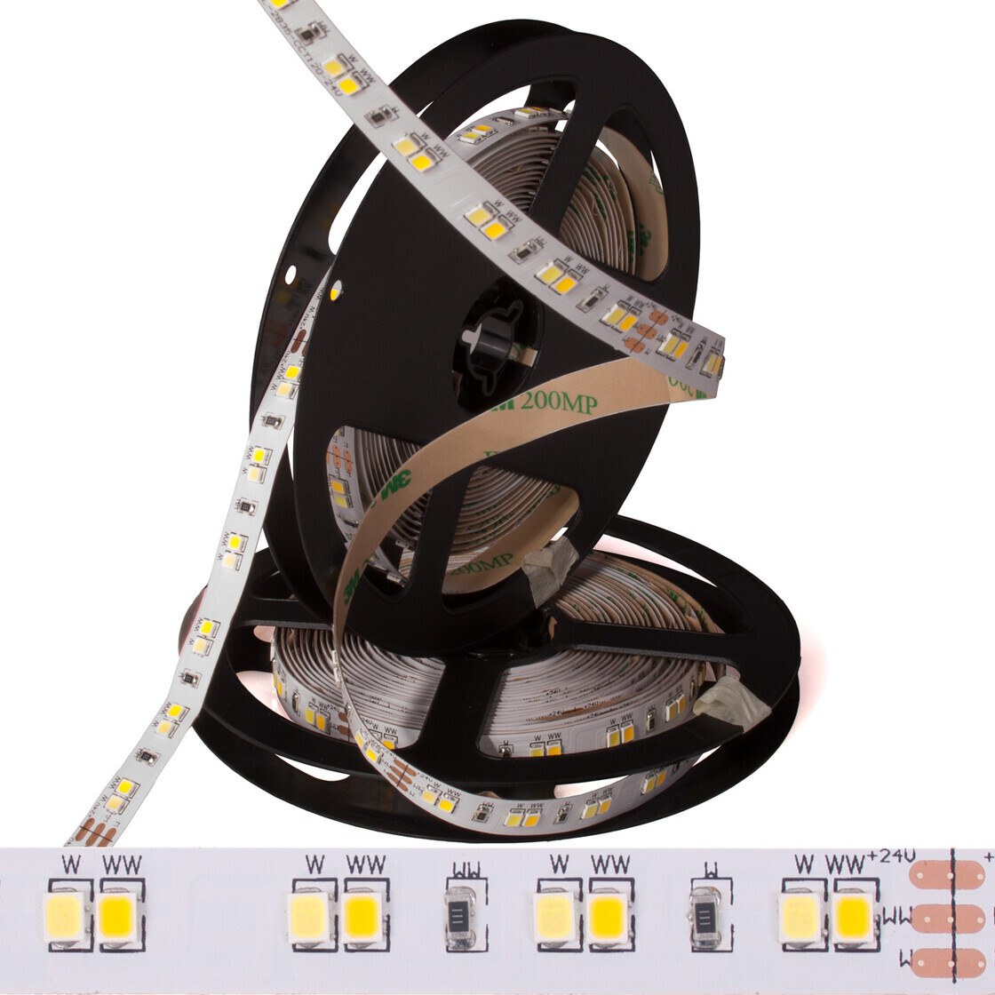 DEMODU® PREMIUM 24V LED Streifen doppel Tageslichtweiß 6000K 5m 240 S,  79,90 €