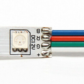 4 adrig LED RGB Kabel Litze StripsVerbindungskabel Verlängerungskabel Meter