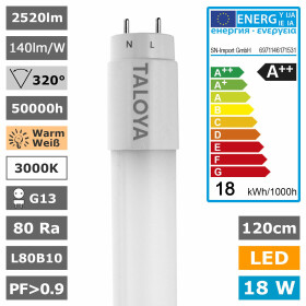 LED T8 Nano R&ouml;hre verschiedene L&auml;ngen 140lm/W Retrofit A++ 300&deg; Abstrahlwinkel einseitige Einspeisung Leuchtstoffr&ouml;hre Ersatz