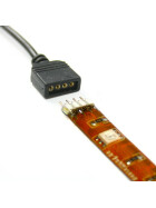 50cm Verbindungskabel für 12V und 24V SMD LED RGB Streifen weiß oder schwarz