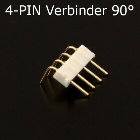 4-Pin 90° Eckverbinder Grad für RGB-SMD-StreifenVerbinder Ecke CON-4P-PLUG90D