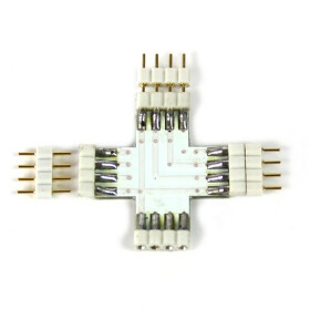 Kreuzverbinder 2 x 90&deg; Grad f&uuml;r RGB SMD Streifen Leisten